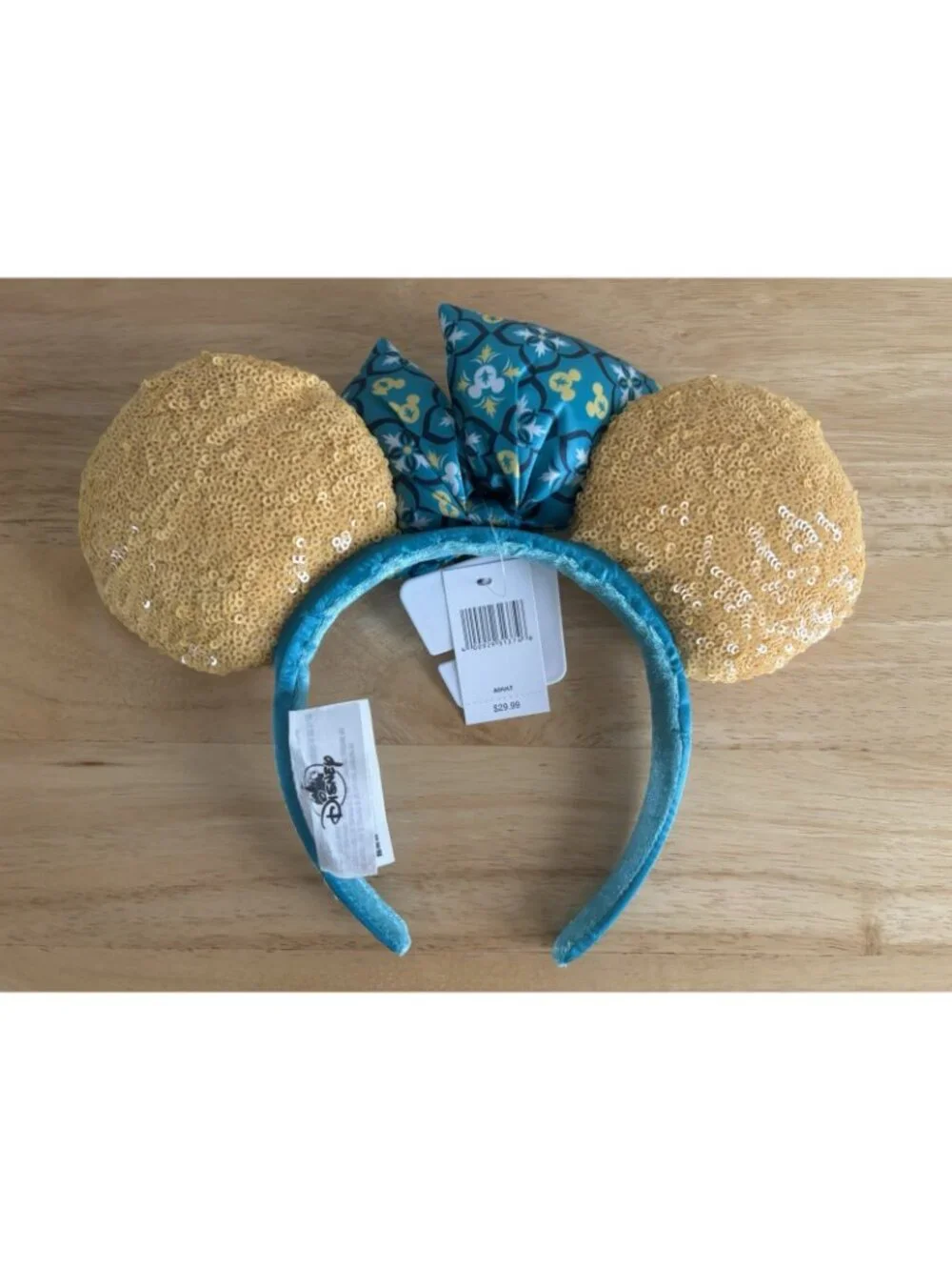 Disney Parks Epcot Saluti Limoncello Italy Minnie Mouse Ears Headband Lemon NWT
